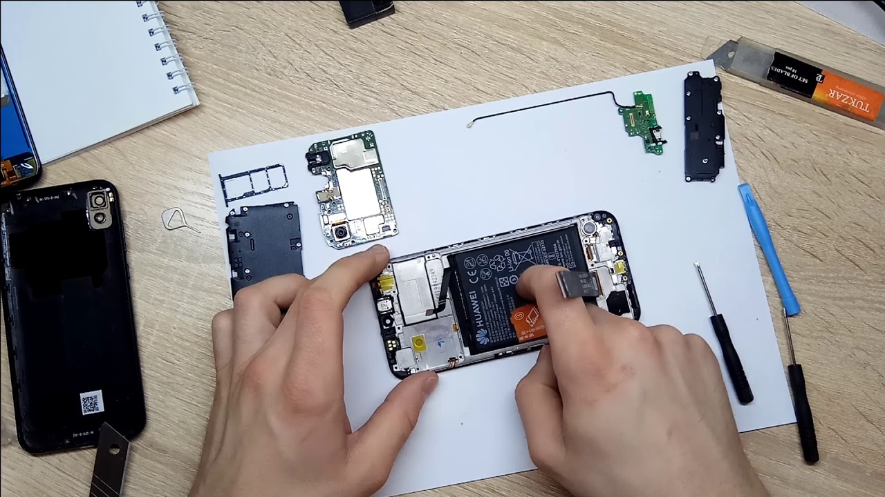 Как разобрать телефон huawei y5 2019 ( Хуавэй)