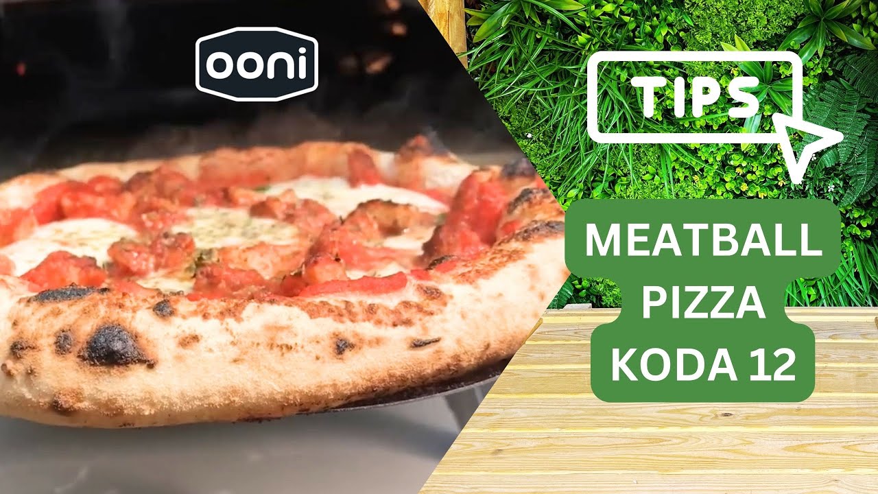 Ooni Koda Pizza Oven | Meatball Pizza | Real-time cook | 90 sec