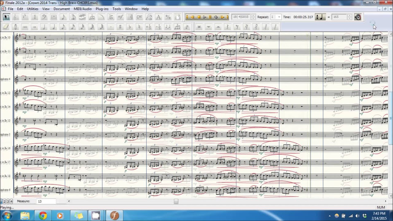 Carolina Crown 2014 Out Of This World - Brass Score