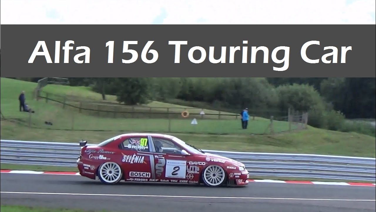 Alfa Romeo 156 Super Touring Car On Track - Engine Sound - Ex Stefano Modena