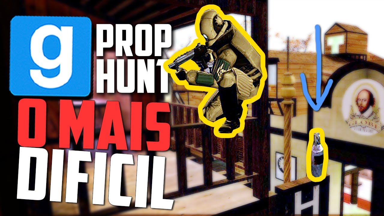 O Esconderijo mais Difícil de Achar! Gmod Prop Hunt momentos engraçados