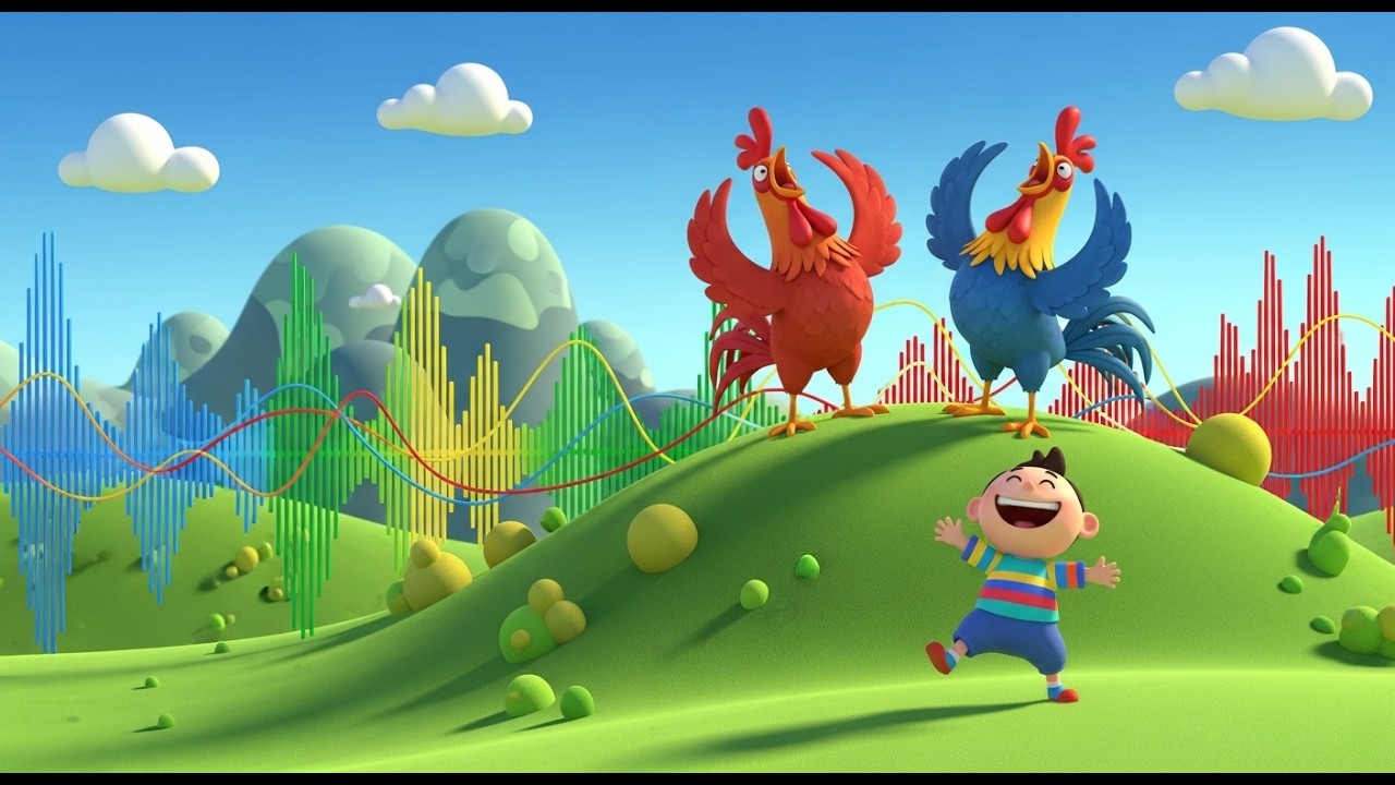 Пять маленьких петушков кукарекают 🐓