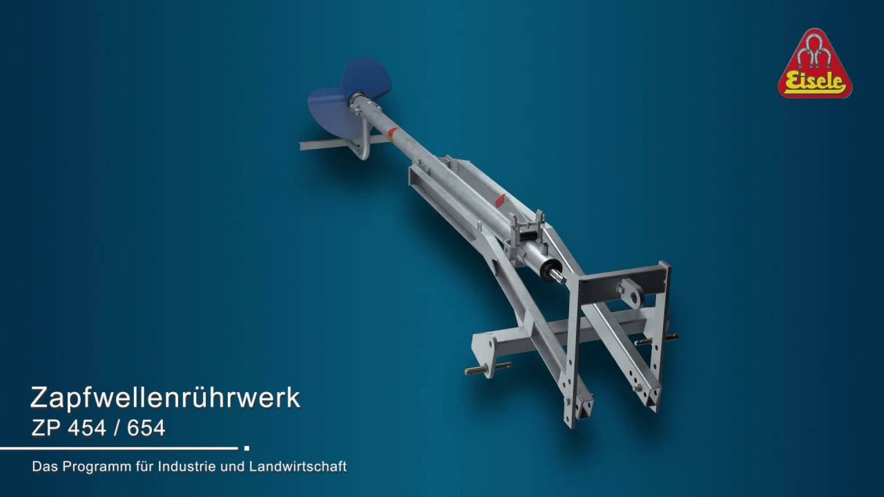 In 3D: Eisele Zapfwellenr&uuml;hrwerk ZP 454 auf dem Pr&auml;sentierteller
