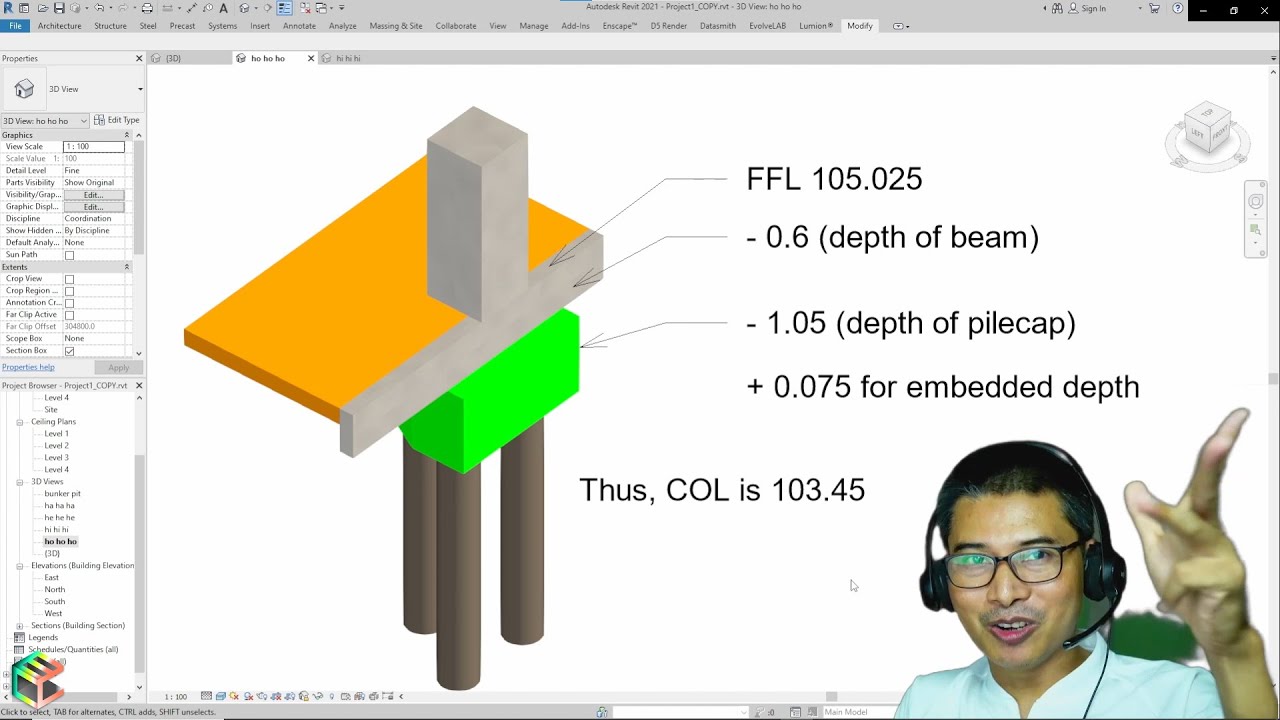 How to calculate the pile cut-off level COL