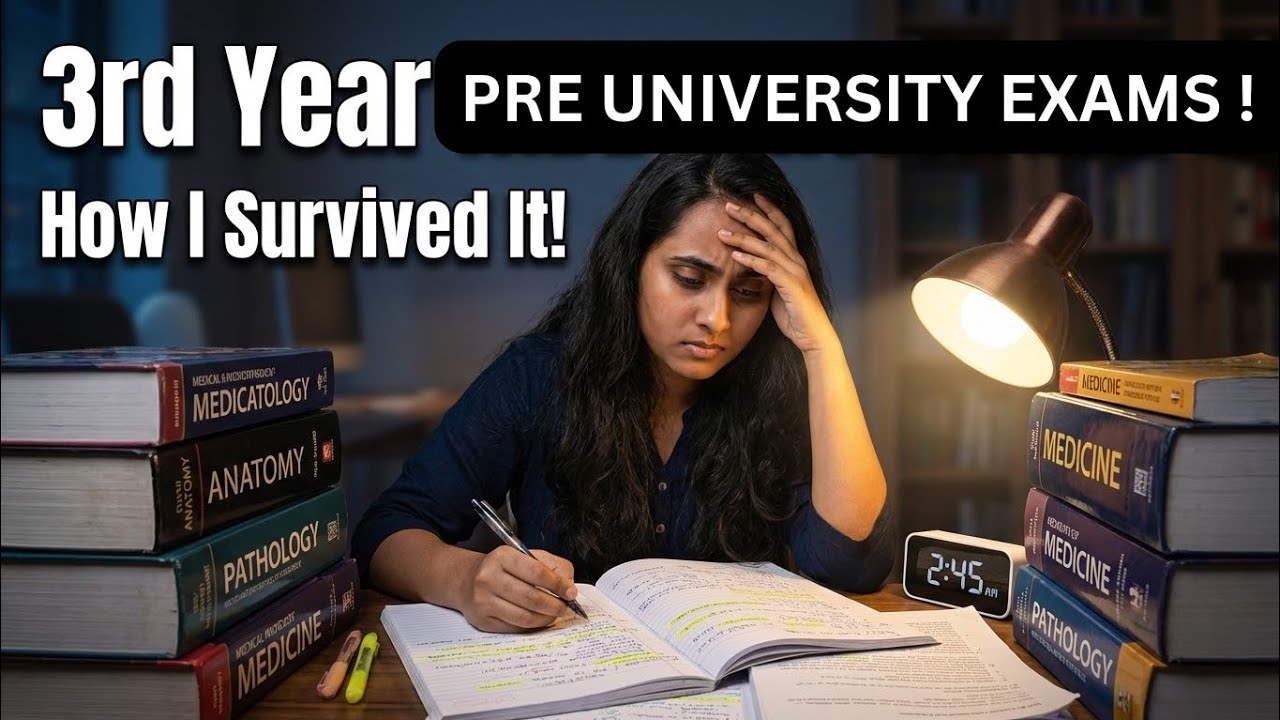 MBBS 3rd Year Pre-Uni Vlog | Stress, Syllabus & Survival