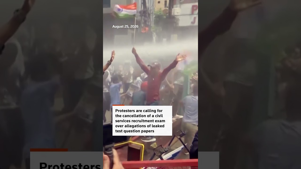 Clashes in India over test paper leaks