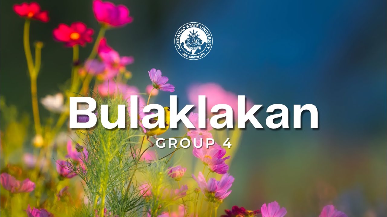 Bulaklakan Folk Dance - MSU-SHS