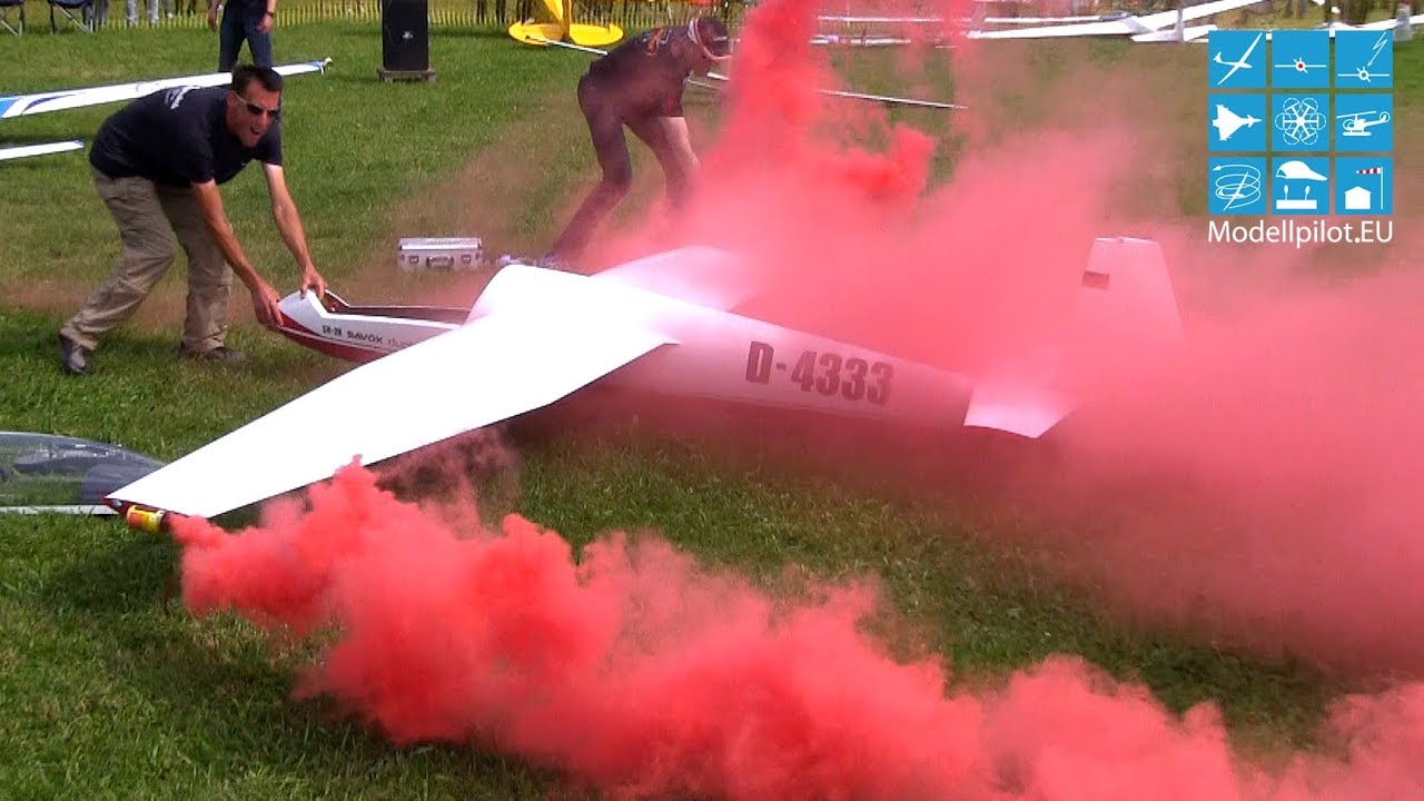 2X SH-2H 50%, SWIFT-S1, SUPER DECATHLON RC GLIDER AEROBATIC SMOKE FLIGHTS DG-FLUGMODELLBAUTECHNIK