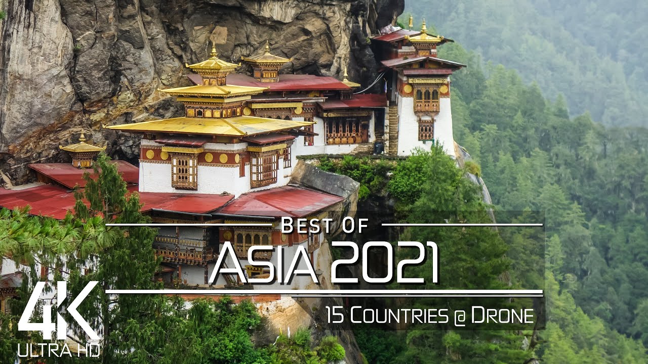 【4K】The Beauty of ASIA in 68 Minutes 2021 🔥🔥🔥 Ultra HD 🎵 Chillout Music (2160p Ambient UHD TV)