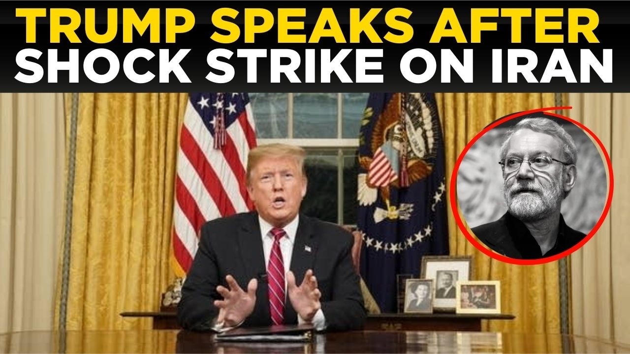 US IRAN WAR LIVE: Trump Emergency Address After Ali Larijani Killed In Israeli Strike