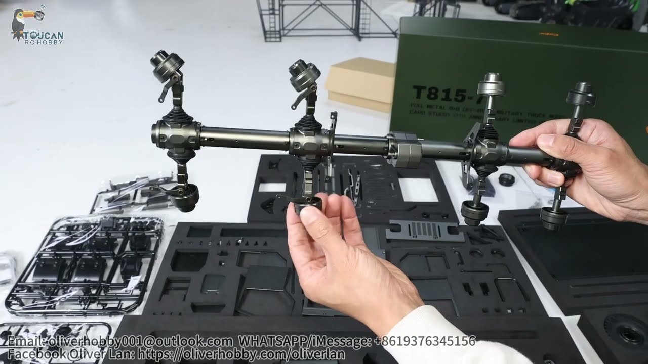 Unbox CNC metal kit CAPO 1/18 T815-7 tatra military 8x8 off road truck
