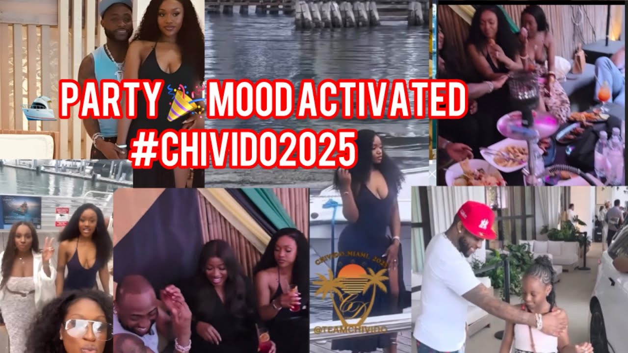 Awww 🥰 👉BEAUTIFUL&HILARIOUS HIGHLIGHTS FROM DAVIDO AND CHIOMA 🛥️ PARTY LAST NIGHT #chivido2025