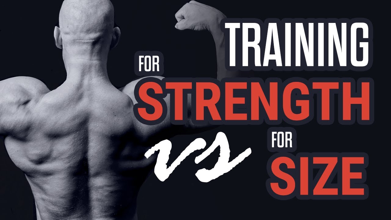 Is training for strength the same thing as training for size ?