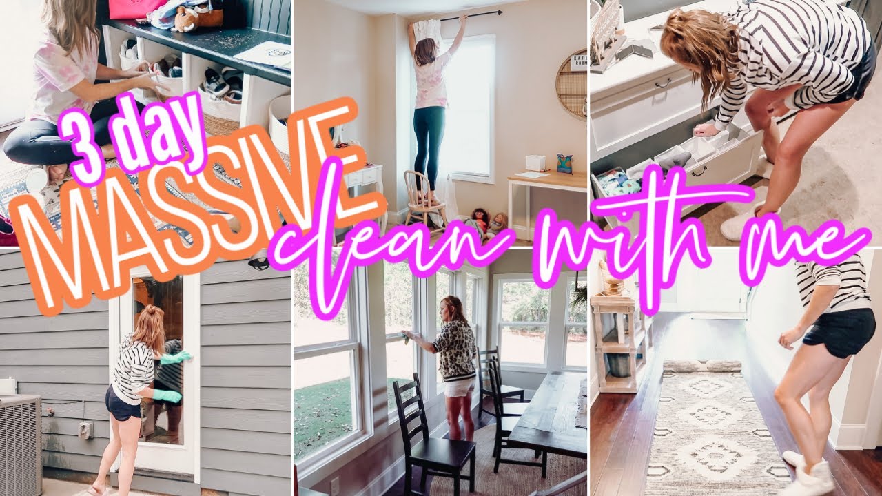 MASSIVE 3-DAY CLEAN WITH ME | MESSY HOUSE TRANSFORMATION