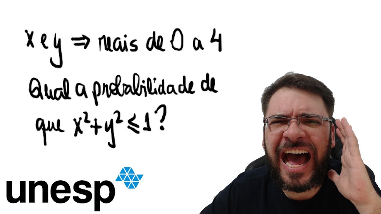 UNESP/2019 Dois n&uacute;meros reais de 0 a 4, e que podem ser iguais, ser&atilde;o sorteados ao acaso. Denotando