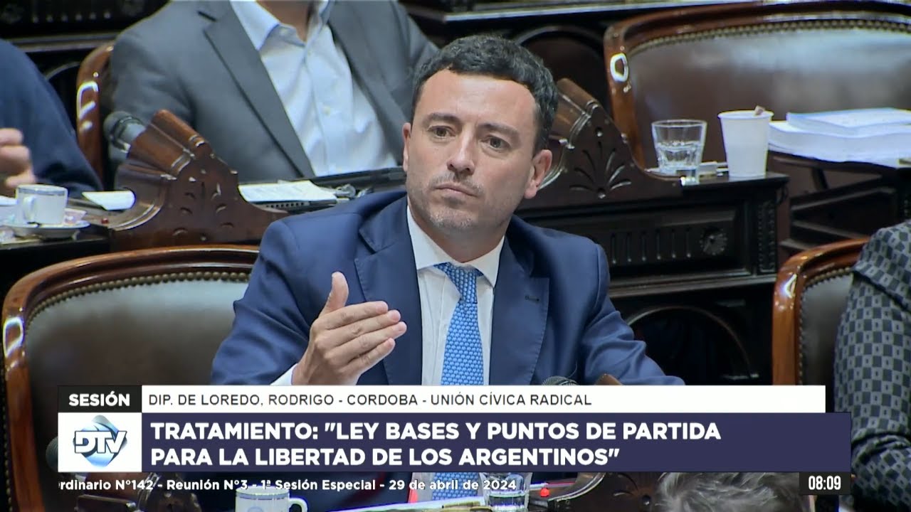 Diputado De Loredo, Rodrigo - UCR - Sesión 29-04-2024