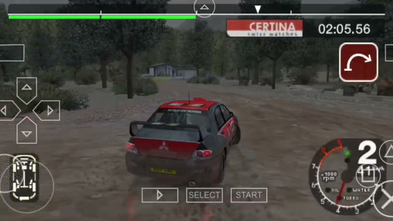 2003 Mitsubishi Lancer Evolution 8 (Colin Mcrae Plus (PSP)) Gameplay 