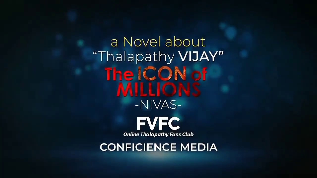 thalapathy vijay in ICONS OF MILLIONS NOVEL BOOK BUY TO AMAZON