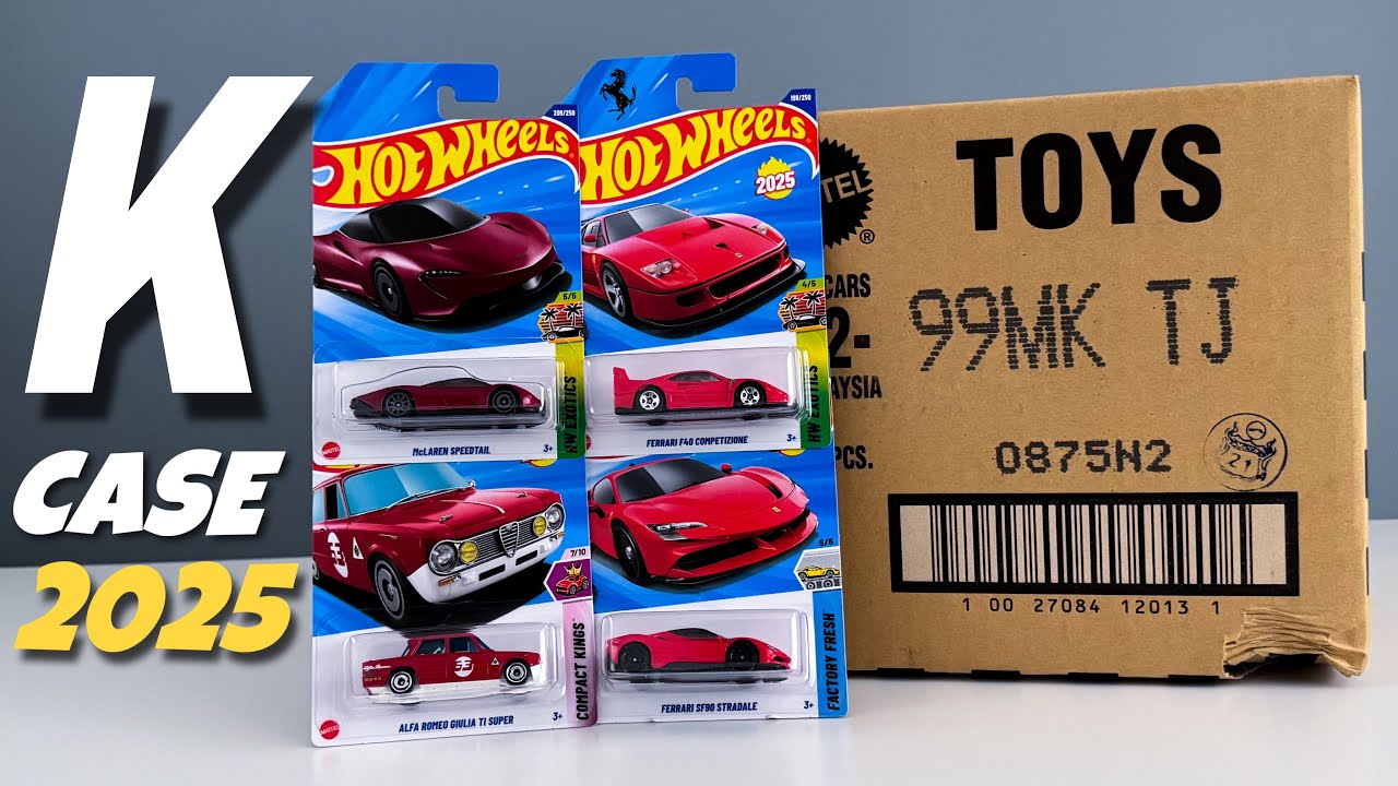 Распаковка Hot Wheels 2025 &mdash; K Case! Ferrari F40!