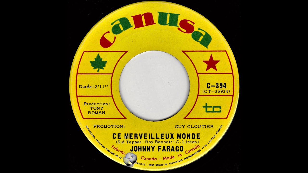 Johnny Farago - Ce merveilleux monde