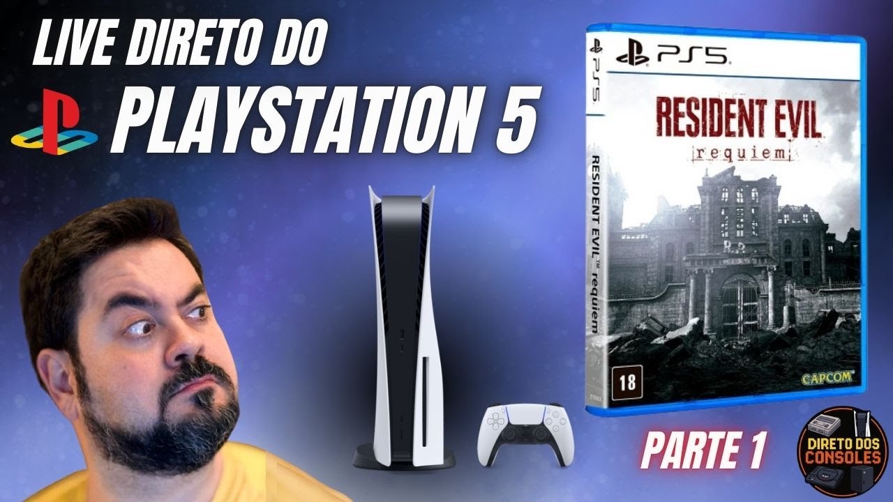 RESIDENT EVIL REQUIEM - AO VIVO Direto do PS5! (Parte 1)