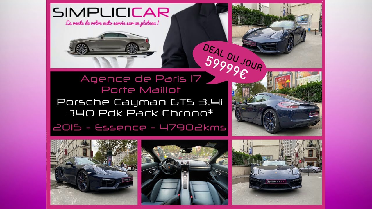 Porsche Cayman d'occasion GTS 3.4i 340 PDK Pack Chrono