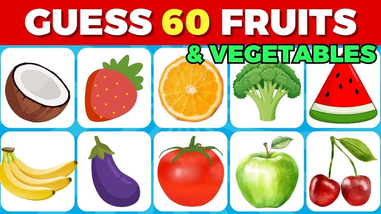Guess the Fruit and Vegetable in 3 seconds 🍎🥑🍍 | EASY to IMPOSSIBLE