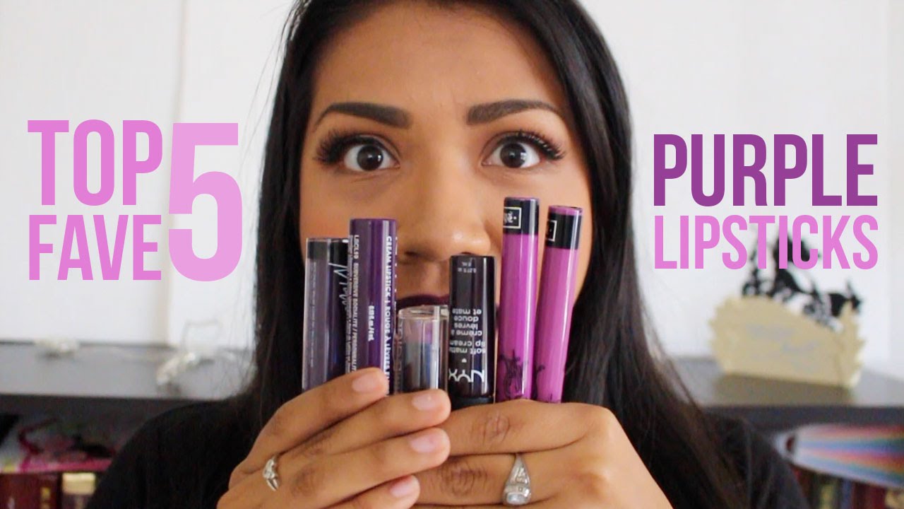 Top 5 Favorite Purple Lipsticks! | Paola Julissa