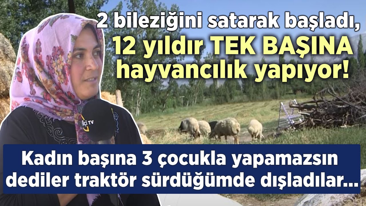 12 Senedir Tek Başına Hayvancılık Yapıyor! 