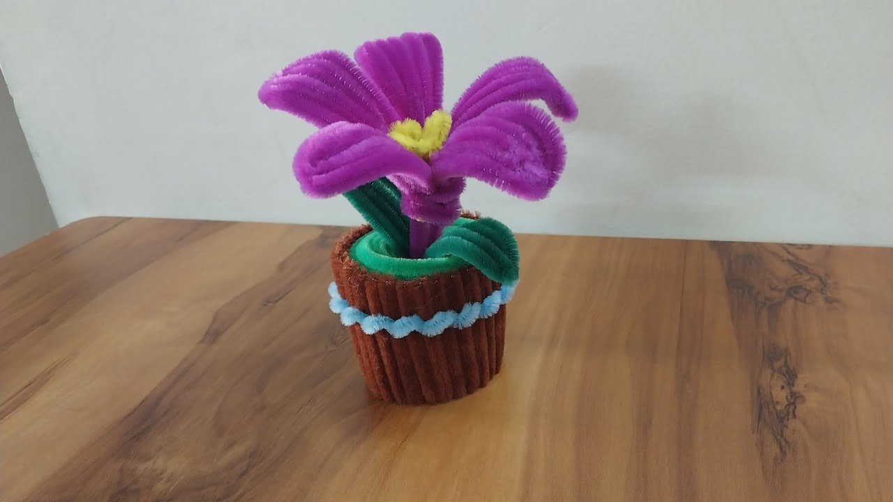 ||DIY Flower From Pipe Cleaner || Easy ||
