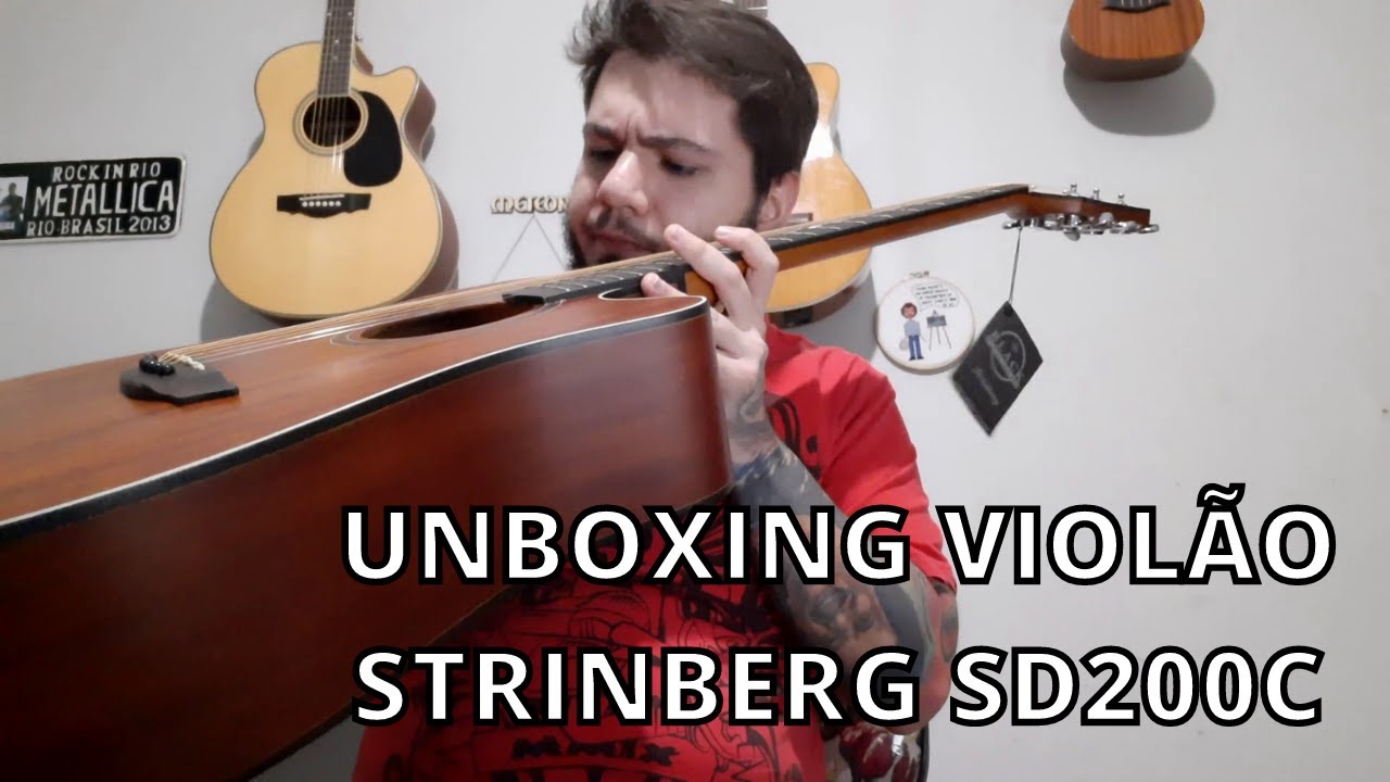 Unboxing - Violão Strinberg SD200C MGS Black Series
