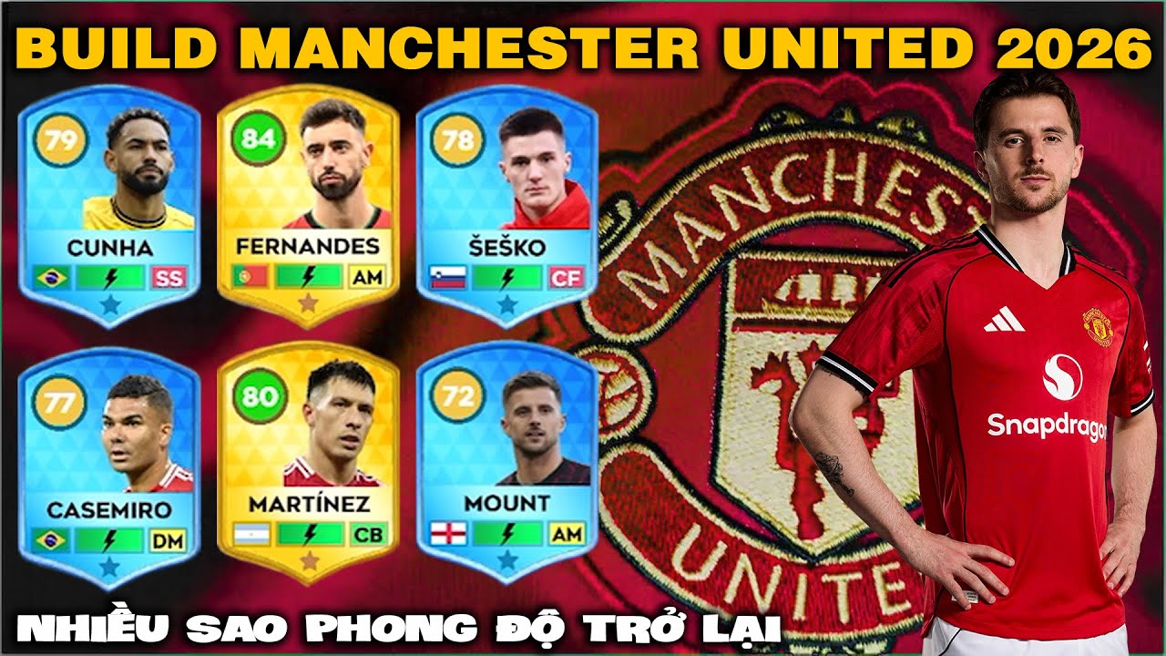 DLS 25 | Build team Manchester United 2025-2026 | Nhiều sao trở lại phong độ cao