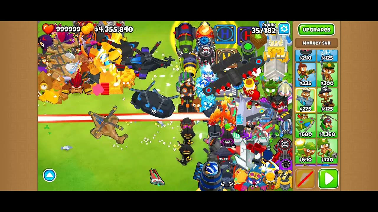 All paragons, and t5's btd6