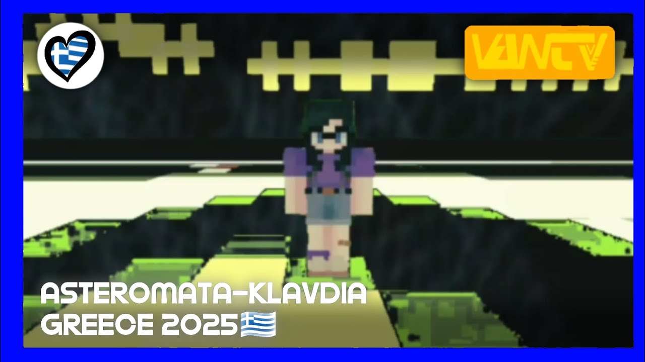 Asteromata - Klavdia of Greece 2025🇬🇷 - Short Eurovision Minecraft Music video - VAN TV