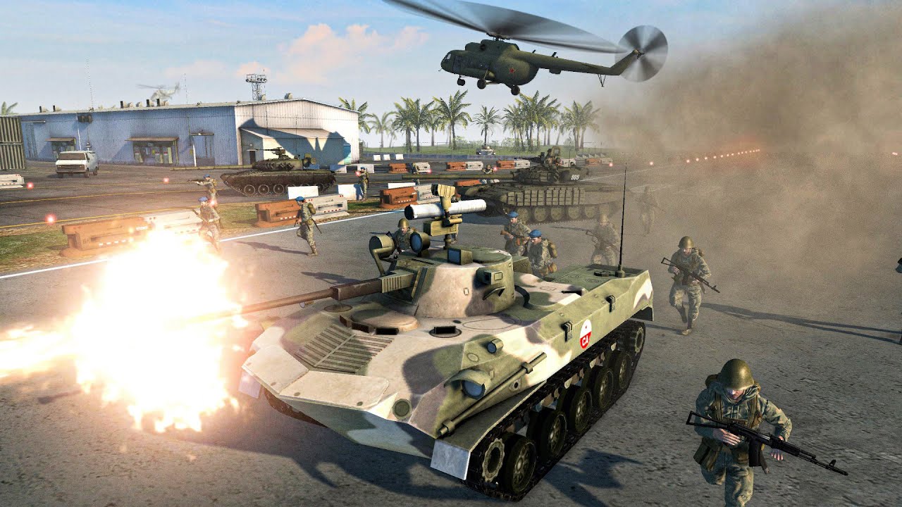 ВДВ ЗАХВАТЫВАЕТ АЭРОПОРТ ЛОС-АНДЖЕЛЕСА&mdash;Men of War: Assault Squad 2 [A Dying World mod]