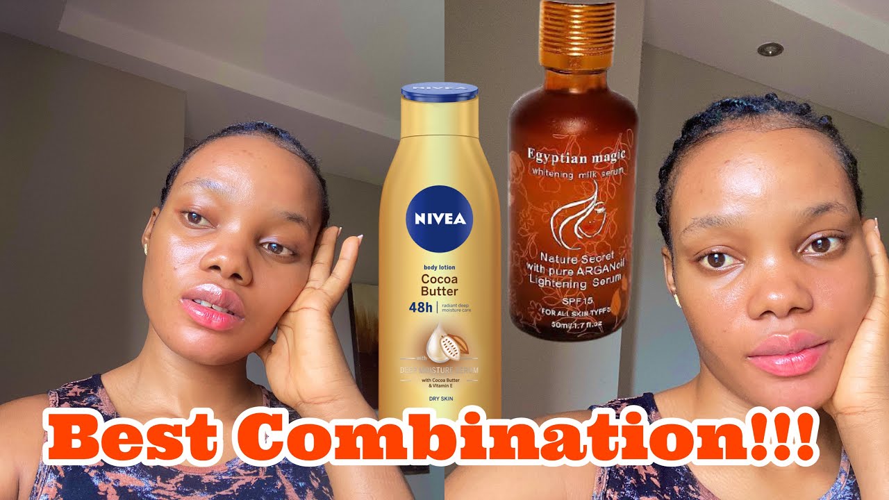 Mixing Nivea cocoa With Pure Egyptian Serum| Perfect Combination