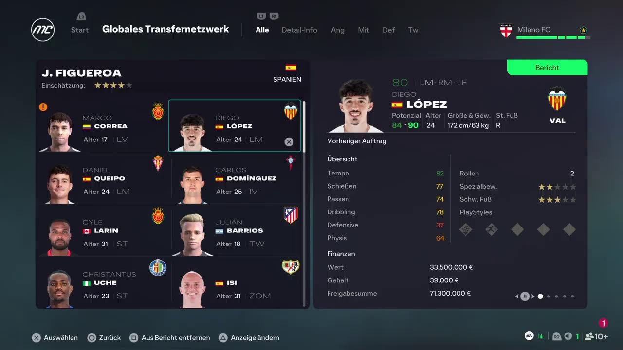 EA FC 26 [GER🇩🇪] AC Mailand Karriere [S2] Sommertransferphase #30 😊