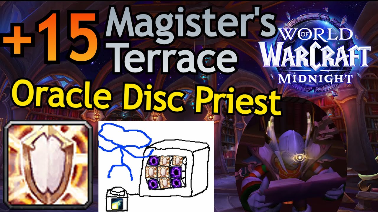 +15 Magister's Terrace Oracle Discipline Priest | Midnight Beta Healer Dungeon Gameplay