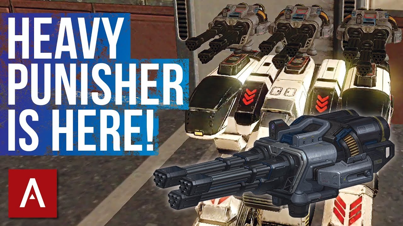 War Robots Test Server 4.0: New Weapon Avenger (Heavy Punisher)