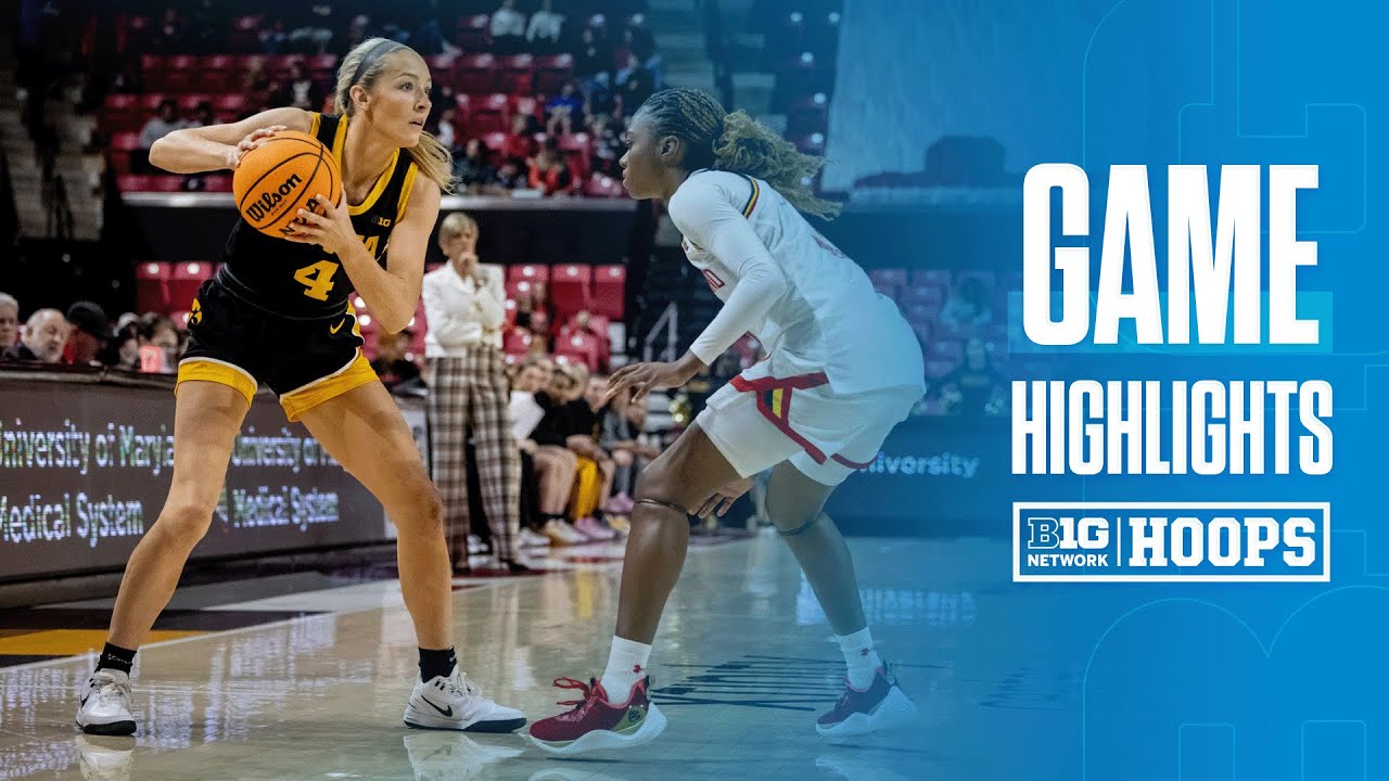Iowa at Maryland | HIGHLIGHTS | Big Ten Women's Basketball | 01/22/2026