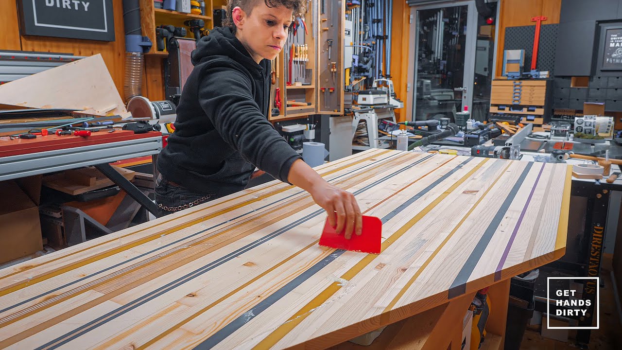 I Made a Table Top Out of Scrap Wood