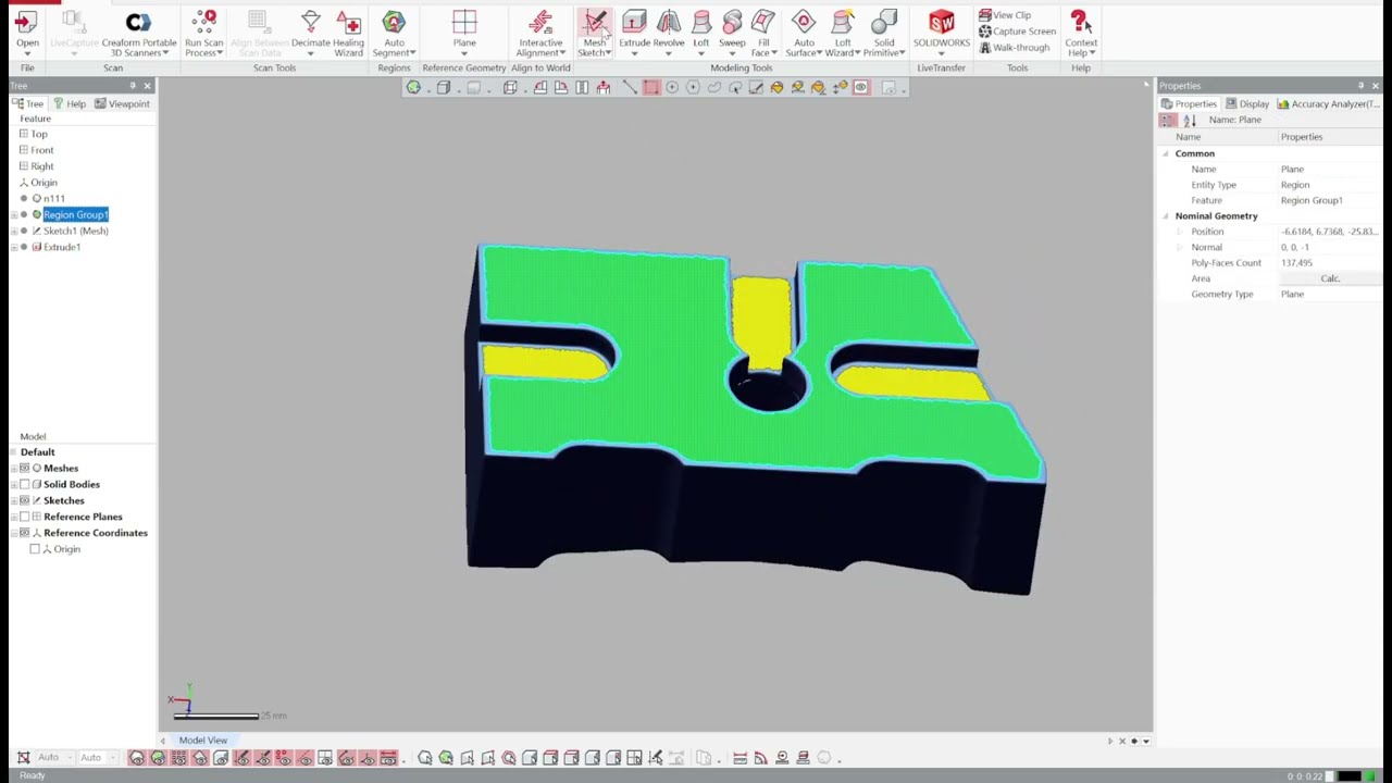Reverse Engineering freeform Geomagic