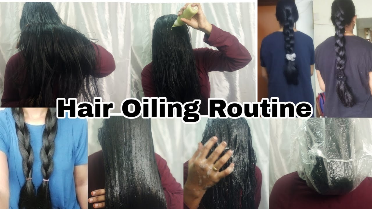 My hair oiling routine || hair regrowth || long hair care || hair washing || combing