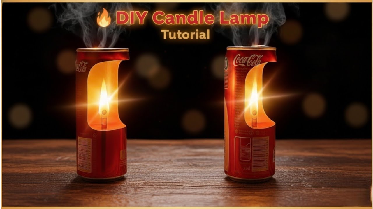 Purane Cans se banaya kamaal ka jugaad! 🔥 DIY Kingfisher & Coke Candle Art 🕯️ #Shorts