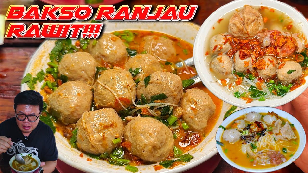 KELOJOTAN MAKAN BAKSO ISI RANJAU!! DARI KUAH SAMPE ISIAN BAKSO BIKIN MULUT PANAS...