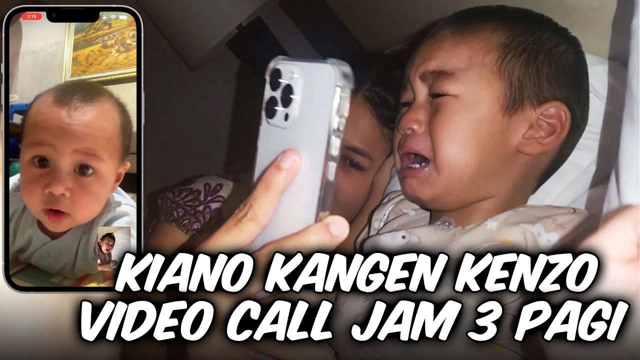 TIBA2 KIANO NANGIS GA BERHENTI. DIA KANGEN . KATANYA *KAKAK KANGEN ADEK*..
