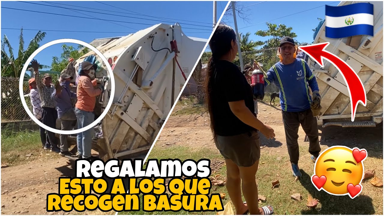 Salimos a regalarme una soda a los que recogen basura en el savador🇸🇻☺️🥺miren hasta el final 