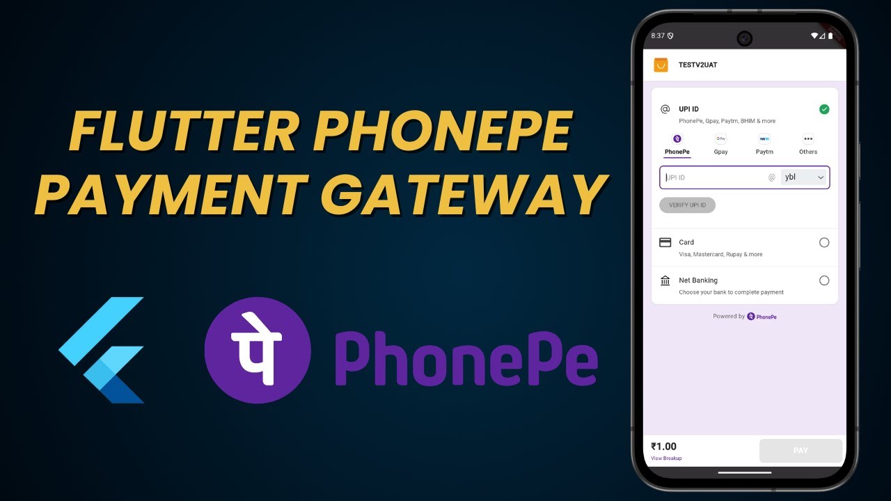 Phonepe payment gateway integration in flutter | How to integrate phonepe payment gateway flutter