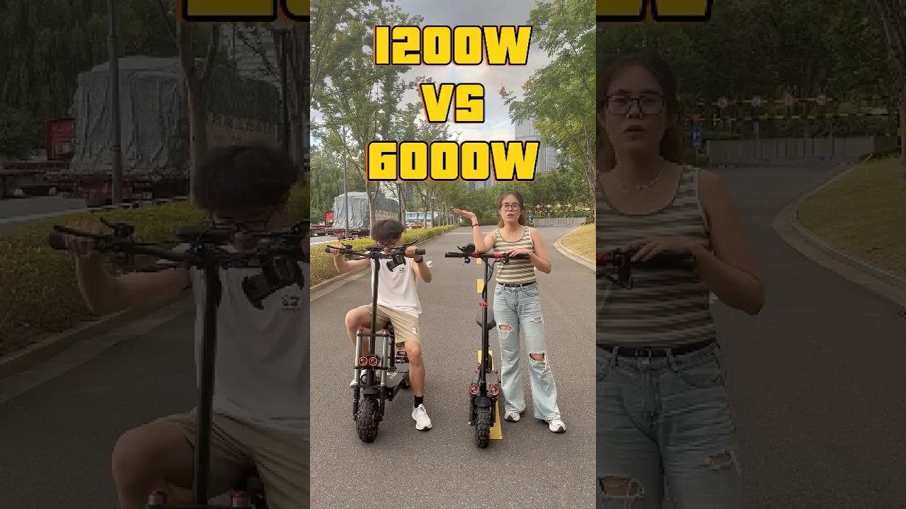 ⚡ Scooter Drag Race! J11 (1200W) vs J30 (6000W) &ndash; Who Wins? 🏁