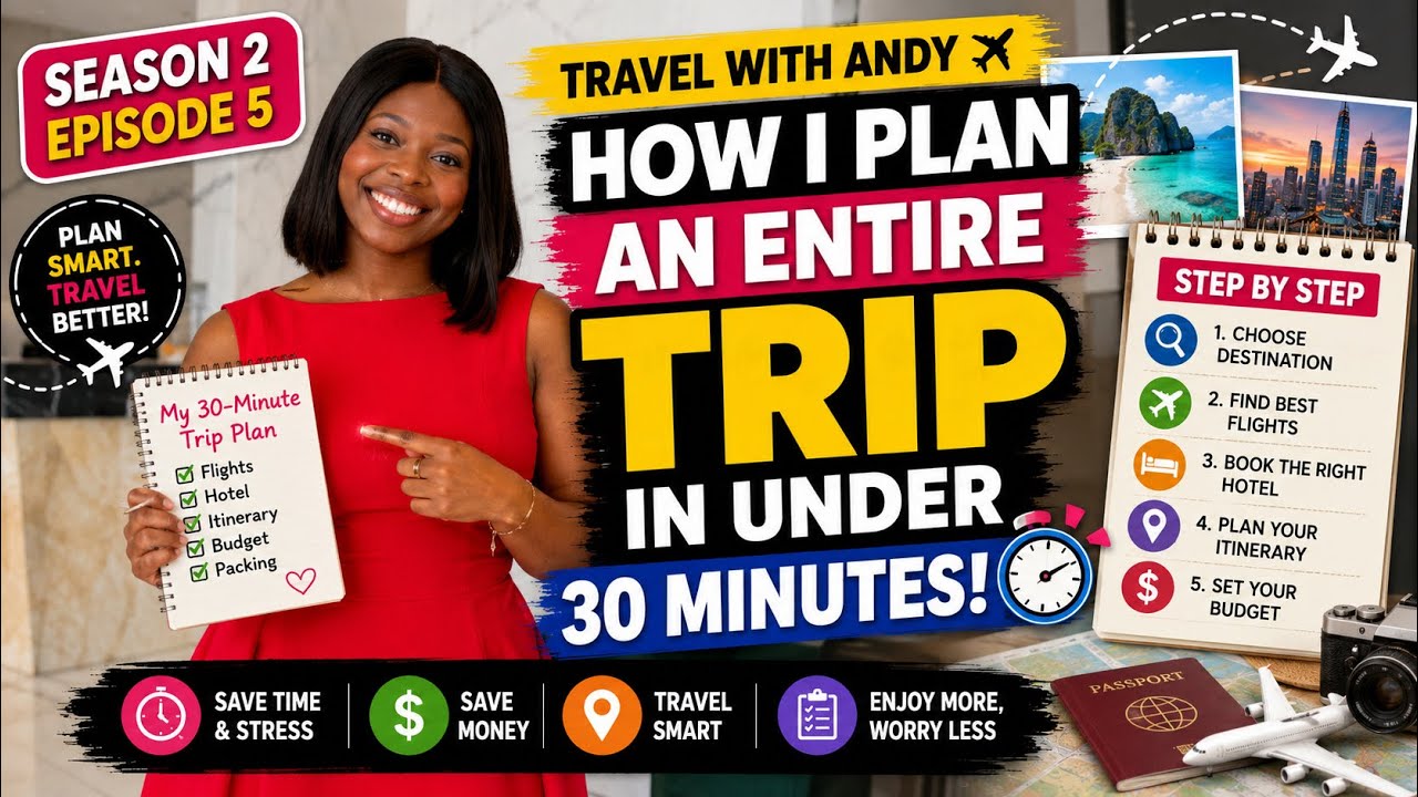 How I Plan an Entire Trip in Under 30 Minutes | My Travel Planning System ✈️